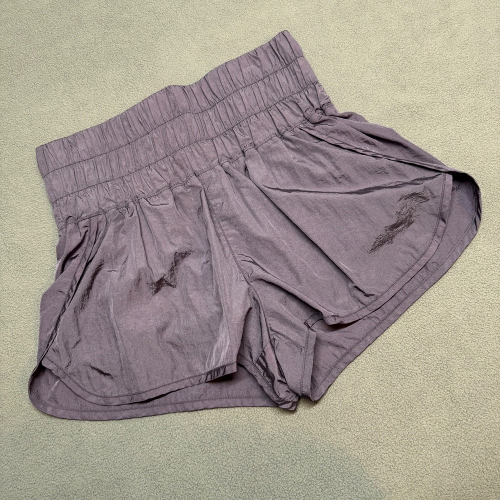 Free People Movement The Way Home Running Shorts Athletic M‎ Purple OB1014881